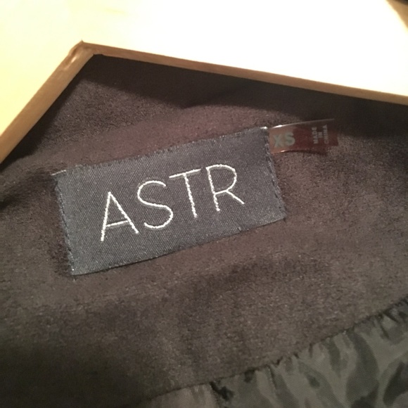 ASTR Charcoal Faux Suede Moto Jacket - Picture 3 of 3